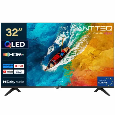Produktbild von ANTTEQ AV32H5Q-Q1 - Smart TV 32 Inch (81 cm) - QLED - VIDAA OS - WiFi - Dolby Audio - Triple Tuner (DVB-T2/S2/C)