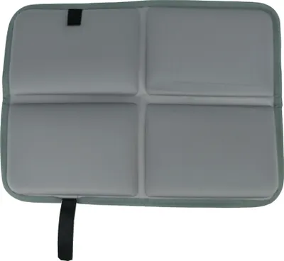 Produktbild von Viva Thermo Sitzkissen Outdoor Faltbar, Spielplatz Matte, Sitzunterlage für Kinder Sitzmatte, Wander Jagd Zubehör Garten Stadion Camping, 38 x 28 cm, Grau