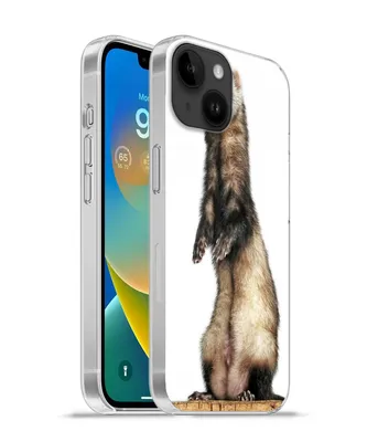 Produktbild von MuchoWow® Handyhülle Schutzhülle Hülle für Apple iPhone 14 - Softcase Frettchen - Tiere - Fell Silikon Softcase Handy Hülle - Mobiltelefonhülle