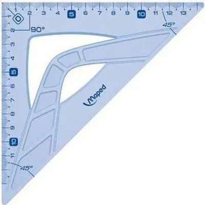 Produktbild von Maped 242421 Dreieck 45° Dreieck Kunststoff Blau, Durchscheinend
