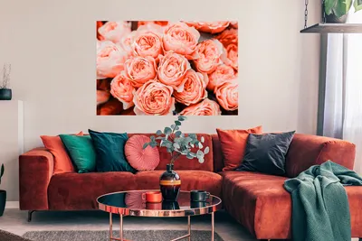 Produktbild von MuchoWow® Poster Rosen - Blumenstrauß - Rosa 120x80 cm - Bilder
