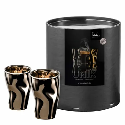 Obrázek produktu pro Eisch Sada 2 sklenic na espresso Unik Platinum, šálek na espresso, sklo, Platinum, 100 ml, 30013212