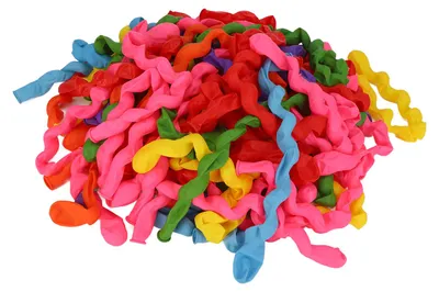 Obrázok produktu pre 100 kusov latexových špirálových balónov, bezpečné, netoxické, odolné, nádherné farby, prírodné dlhé balóny na párty, svadbu, domov