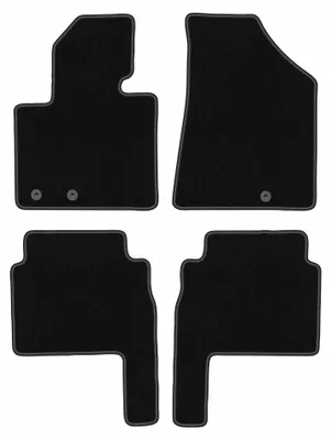 Produktbild von Velours-Fußmatten für Kia Sorento II 2009-2015 (SUV) – 4-tlg, Schwarz, passgenau – Wielganizator BASIC