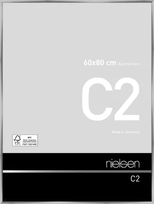 Produktbild von nielsen Aluminium Bilderrahmen C2, 60x80 cm, Silber