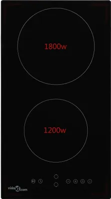 Immagine prodotto di Piano Cottura in Vetroceramica con 2 Zone e Controlli Touch 3000 W