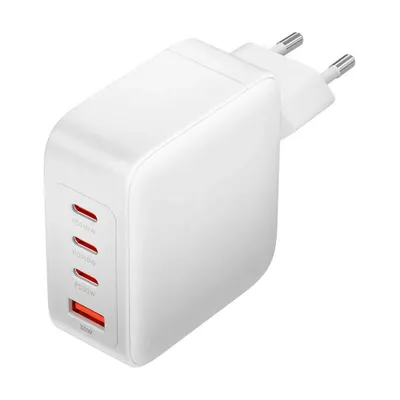 Image de Wall charger, Vention, FEIW0-EU,  3xUSB-C, USB- A, 140W/140W/30W/18W, GaN (white)