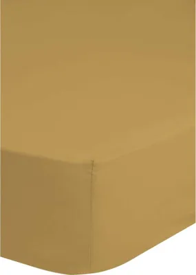 Produktbild von Hip spannbettlaken 180x200 cm - 100% Baumwolle/ Satin - Ocker