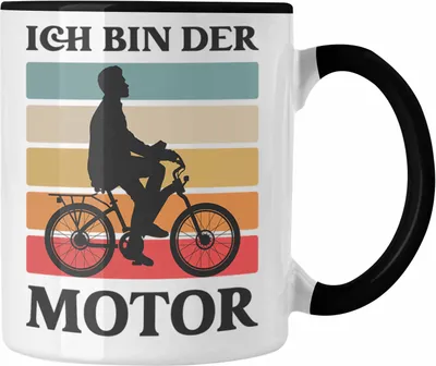 Produktbild von Trendation - Fahrradfahrer Geschenk Tasse mit Spruch Rennrad Mountainbike Geschenkidee Radfahrer Lustig (Schwarz)