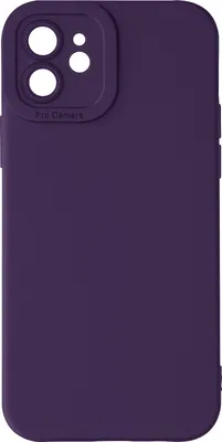 Immagine prodotto di Avizar, Custodia in silicone SoftGlow per Apple iPhone 12, fotocamera protetta, viola scuro