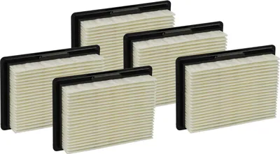 Produktbild von vhbw 5x Flachfaltenfilter G4 kompatibel mit Bosch GAS 10.8 V-Li, 12 V, 12V Professional Staubsauger