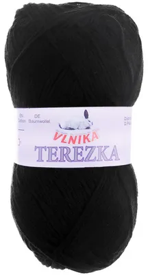 Strickgarn TEREZKA 100% Baumwolle, schwarz