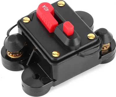 Obrázok produktu pre Poistka automobilového audiosystému Automatický istič 12V?24V DC Auto Lodné stereo ochrana40A, 78x58x38mm