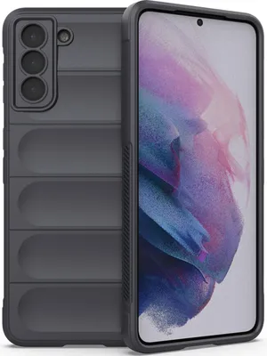 Produktbild von Samsung S21+ 5G Hülle, Weich TPU Silikon Stossfest Anti-rutsch Schutzhülle für Samsung Galaxy S21 Plus 5G Dunkelgrau