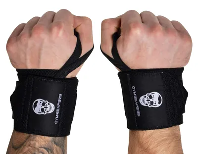 Produktbild von Handgelenkbandage Handgelenkwickel Gewichtheben - 45,7 cm - Mit Daumenschlaufe - Krafttraining