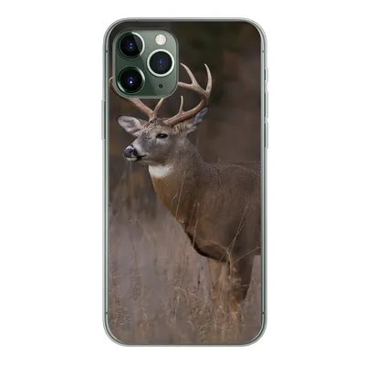 Produktbild von MuchoWow® Handyhülle Schutzhülle Hülle für iPhone 11 Pro Herbst - Hirsche - Gras - Natur - Tiere Silikon Softcase Handy Hülle - Handy