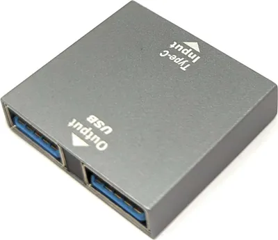Produktbild von USB 3.1 Y Adapter Typ C Buchse zu Buchse & 3.0 Typ A Buchse Kabel in Grau