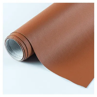 Zdjęcie produktu dla Solidchoice - Materiał obiciowy, imitacja skóry , kolor brązowy, wymiary 1,37 x 5 m