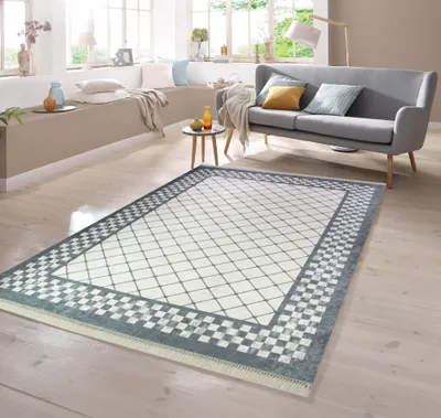 Produktbild von Teppich in grau creme Größe - 120 x 160 cm