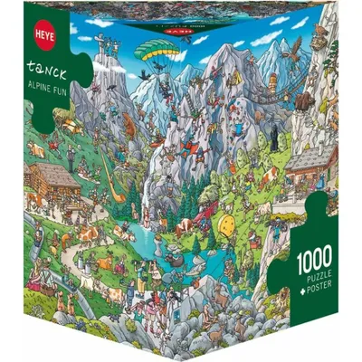 Immagine prodotto di Heye HY29680 Divertimento alpino, puzzle di Tanck, grigio