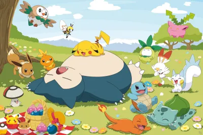 Produktbild von Pokemon - Journée pique-nique - Poster 61x91,5 cm
