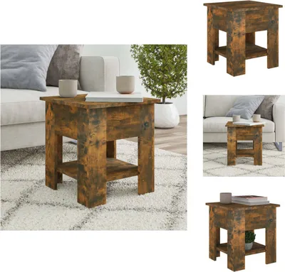 Produktbild von vidaXL Couchtisch Räuchereiche 40x40x42 cm Holzwerkstoff - Couchtische