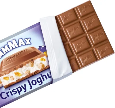 Obrázok produktu pre Milka Chrumkavá jogurtom plnená alpská mliečna čokoláda veľké balenie 300g