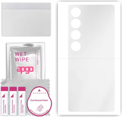Produktbild von apgo Rückseite Schutzfolie, klar, kompatibel mit Meizu 21 Pro, Hinten Hydrogel-Displayschutzfolie mit Positionierhilfe, kratzfest, einfache Montage