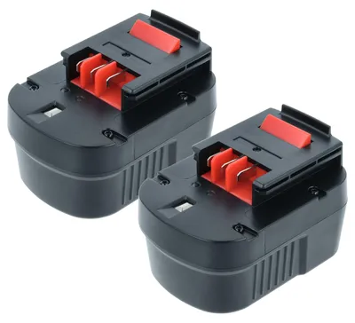 Produktbild von vhbw 2x Akku kompatibel mit Black & Decker CP12KB, EPC126, CDC120ASB, CP122KB, CP12K, CDC1200K, CP122K, CDC120AK Werkzeug (2000 mAh, NiMH, 12 V)