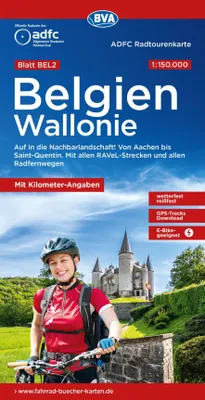 Produktbild von BVA ADFC Radtourenkarte Belgien Wallonie 1:150.000