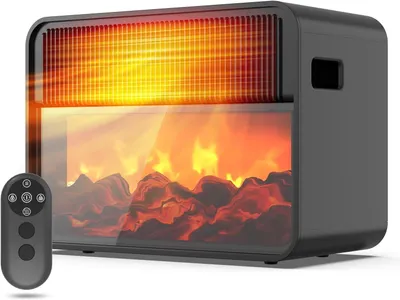 Produktbild von TEENDOW D3 Keramik-Heizlüfter 1500 W Schwarz mit Fernbedienung