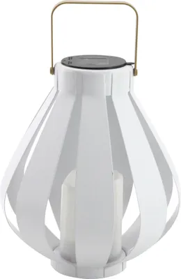 Immagine prodotto di Lampada solare LED lanterna bianca IP44 metallo AHOBRO 313232 Polux