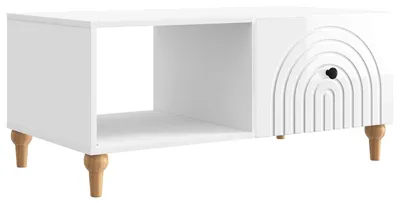 Obrázek produktu pro Konferenční stolek Bílá s vysokým leskem 90 x 50 x 40 cm