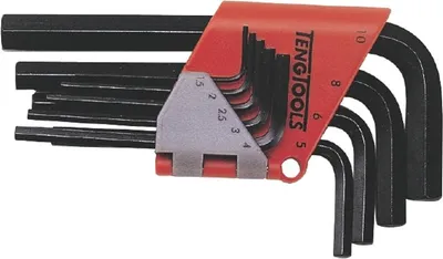 Produktbild von TENG TOOLS Satz mit 9 Sechskantschlüsseln 1,5-10mm CrV 1479MMR 5020385050174
