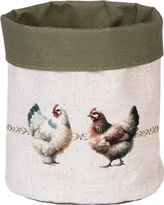 Produktbild von Clayre & Eef Brotkorb Ø 15x16 cm Beige Baumwolle
