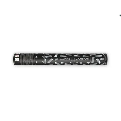 Obrázok produktu pre Konfety v tube – strieborné, 40 cm Party Deco