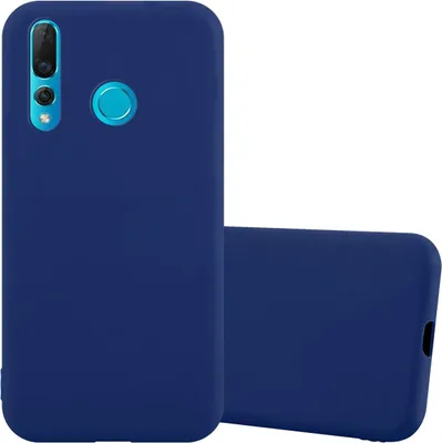 Produktbild von Cadorabo Hülle für Huawei NOVA 4 Schutzhülle in Blau Handyhülle TPU Silikon Etui Case Cover