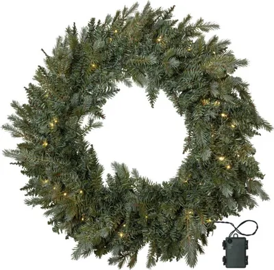 Immagine prodotto di Ghirlanda natalizia a LED Greyland a batteria con timer Ø 80cm per esterni