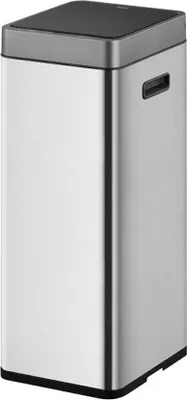Produktbild von Sensor-Mülleimer aus mattem Edelstahl 2 Fächer und 3 Fächer für Küche | 30 Liter, HxBxT 65x29,7x24,7cm | Silber