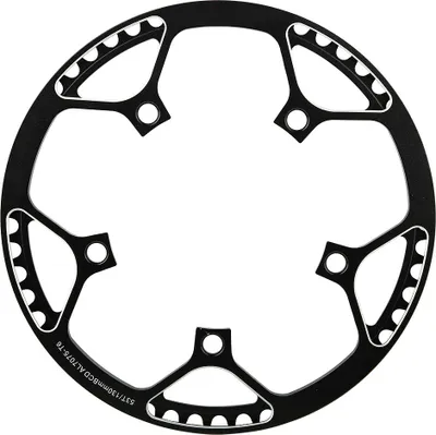 Produktbild von Meijun 53T CNC Aluminiumlegierung Mountainbike Einzelkurbelkettenring Reparaturteile (schwarz)