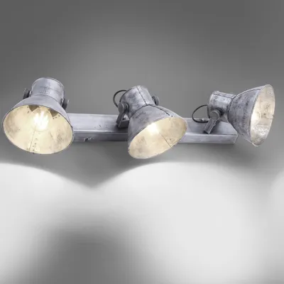 Produktbild von Paul Neuhaus Wandleuchte Deckenlampe Samia Industrie Eisen max. 3 x 25W E27 ohne Leuchtmittel schwenkbar