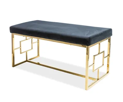 Immagine prodotto di Panca imbottita SUZAN - oro / nero