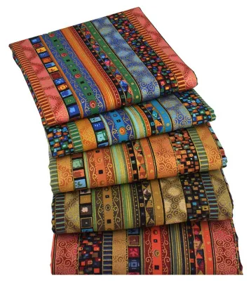 Produktbild von Set mit 5 Baumwollstoffen für Patchwork und Bastelarbeiten