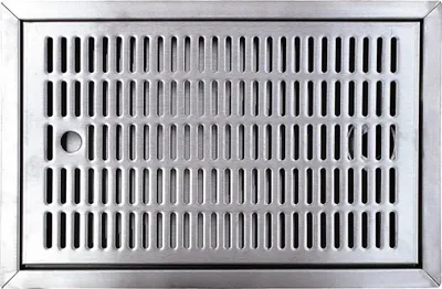 Produktbild von Tropfblech, Abtropfblech, Tropfschale - CNS zum Einlassen, 480 x 313 mm
