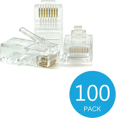 Obrázok produktu pre RJ45 Connector Cat5e 100-pack