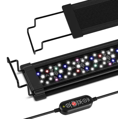Productafbeelding van Vigevee 12W Waterdichte, gekleurde LED-aquariumlamp met beugel en timer, decoratieve verlichting
