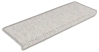 Image de vidaXL Tapis d'escalier Autoadhésif aspect sisal 15 pcs. 65x21x4 Platina