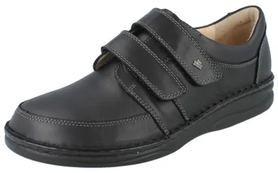 Produktbild von FINN COMFORT Wicklow Herren Kletthalbschuhe schwarz Neymar Glattleder - Größe: UK 11