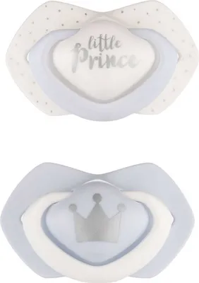 Produktbild von Schnuller silikon Royal Baby Boy 2 Stück 0-6m Canpol