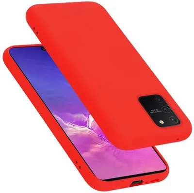 Produktbild von Cadorabo Schutzhülle für Samsung Galaxy A91 / S10 LITE / M80s Hülle in Rot Handyhülle Case Cover TPU Etui